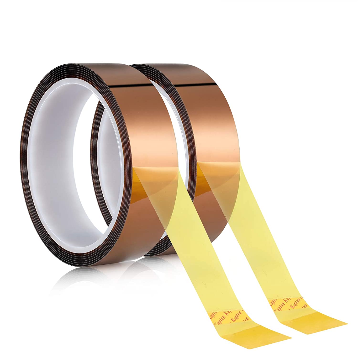 5 Pieces of Heat Resistant Transfer Tape for Sublimation - Leaves No-Mark or Residue, Strong Adhesive Kapton Tape Perfect for Heat Press, 3D Printer